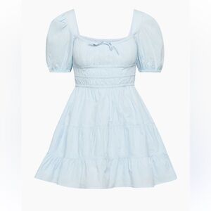 Arizia Sunday Best Martine Shortsleeve Dress Light Blue Puff Sleeve mini dress S